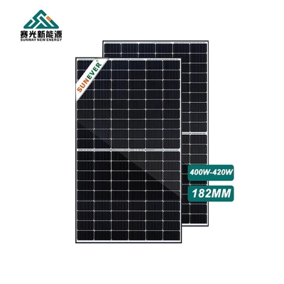 400w 410w PW paneli słonecznych z imp 12.7-13.2A i niskim poziomem żelaza szkła