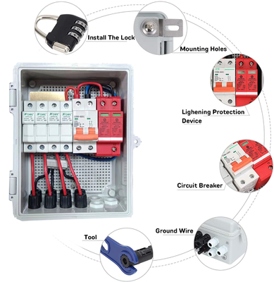 32A Solar String Combiner Box For RV Boats System energii słonecznej