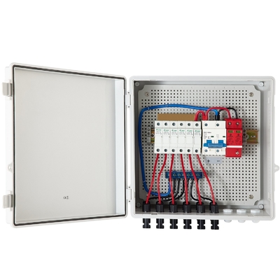 390*390*185 PV Combiner Box 500VDC Z ABS Material SPD Ochrona