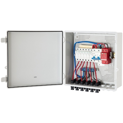 390*390*185 PV Combiner Box 500VDC Z ABS Material SPD Ochrona