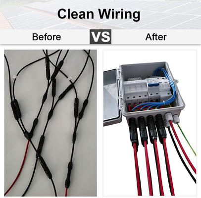 390*390*185 PV Combiner Box 500VDC Z ABS Material SPD Ochrona