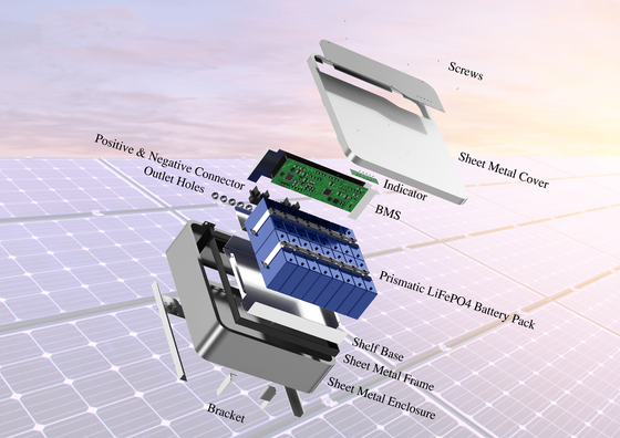 Akumulator fosforanowy LiFePO4 o pojemności 5 kWh 10 kWh do układu magazynowania energii słonecznej