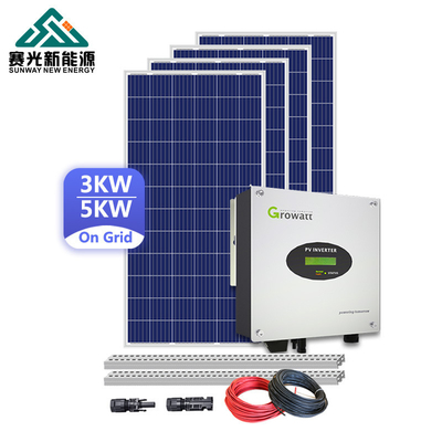 15kw zewnętrzna energia słoneczna w systemie sieciowym z monokrystalicznymi panelami krzemowymi