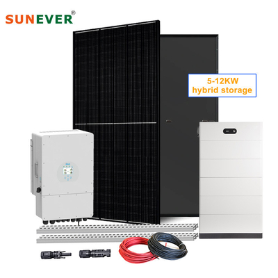 5kW System magazynowania energii słonecznej 5kW 10kW 12kW System hybrydowy paneli słonecznych Kompletny dla domu