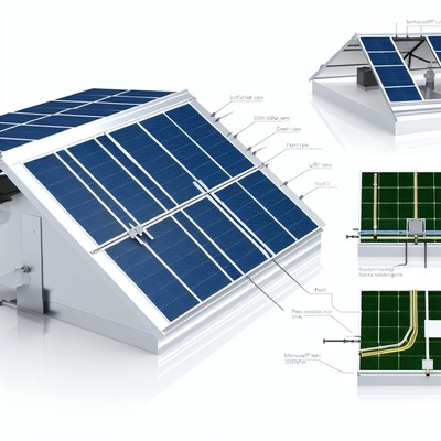 Wskazówka montażu STD z dachami osadzonymi System słoneczny z odnawialnymi źródłami energii z pełnym wsparciem technicznym