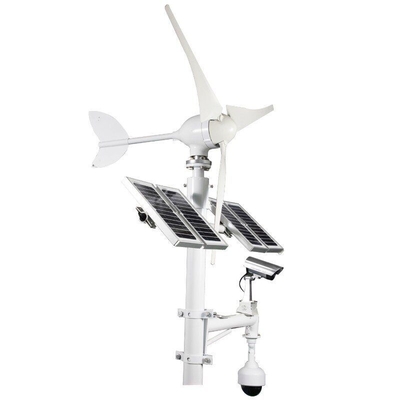300W 600W inteligentna hybrydowa wiatrowo-słoneczna energooszczędna lampa uliczna LED, zewnętrzna lampa solarna z kamerą CCTV 4G 5G