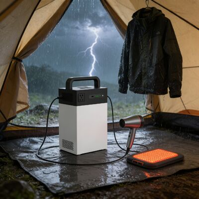 1004.8Wh System energii słonecznej podwójnego ładowania 500W Przenośny ESS