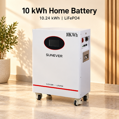 UNEVER 10kWh 51.2V 200Ah LiFePO4 Litium Battery Solarne do przechowywania energii w domu i zasilania zapasowego poza siecią