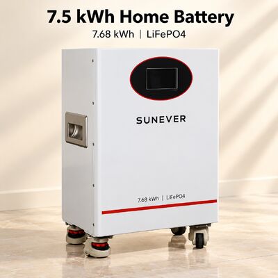 SUNEVER 7.68kWh 25.6V 300Ah Akumulator litowo-żelazowo-fosforanowy do domowego magazynowania energii i zasilania awaryjnego off-grid