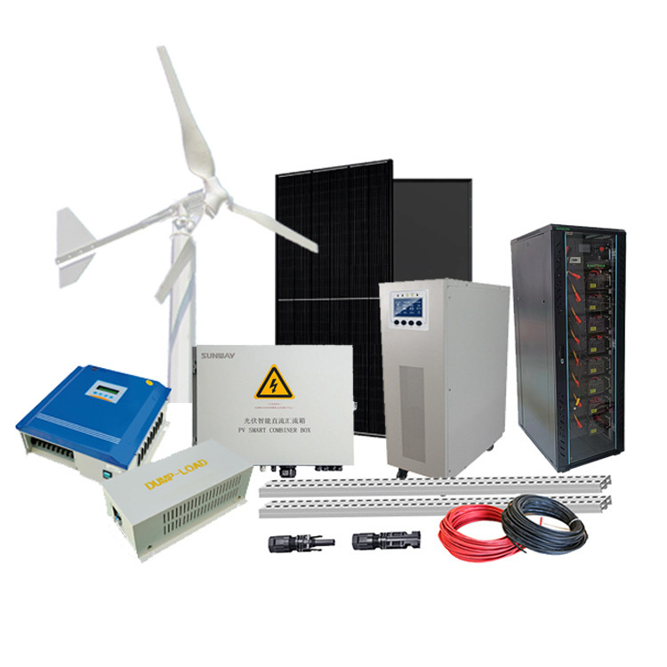 Home Off Grid System energetyki hybrydowej Wiatr Solar Hybrid Controller 3KW Generator turbiny wiatrowej