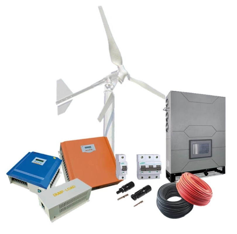 System wytwarzania energii wiatrowej o mocy 10 kW w trójfazowym systemie sieciowym z podwyższonymi płytkami ze szkła