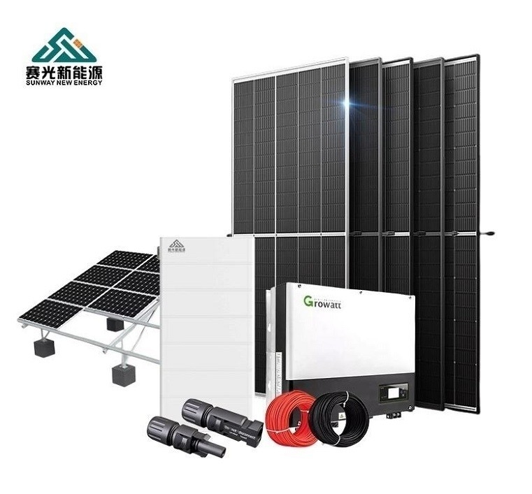 10kw domowy system energii słonecznej zasilany przez 10000w zestaw paneli słonecznych i magazyn wliczony