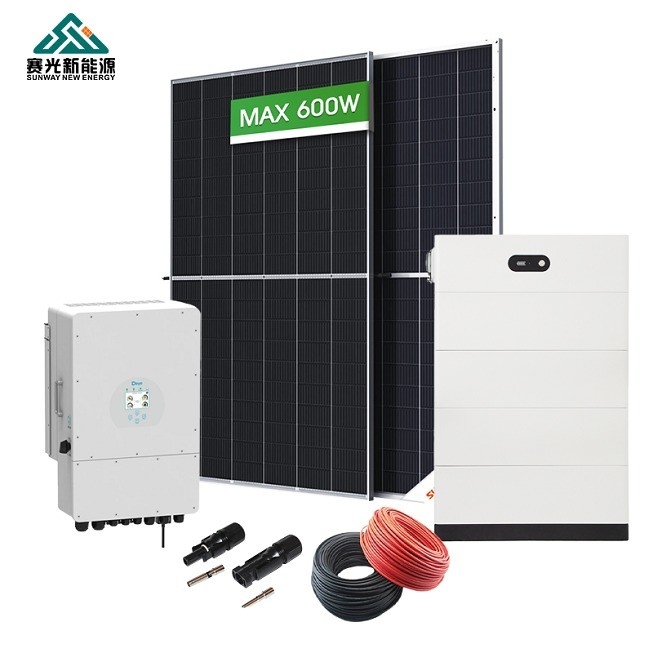 System hybrydowy energii słonecznej 5000w 6000w 8000w z typem baterii Lifepo4