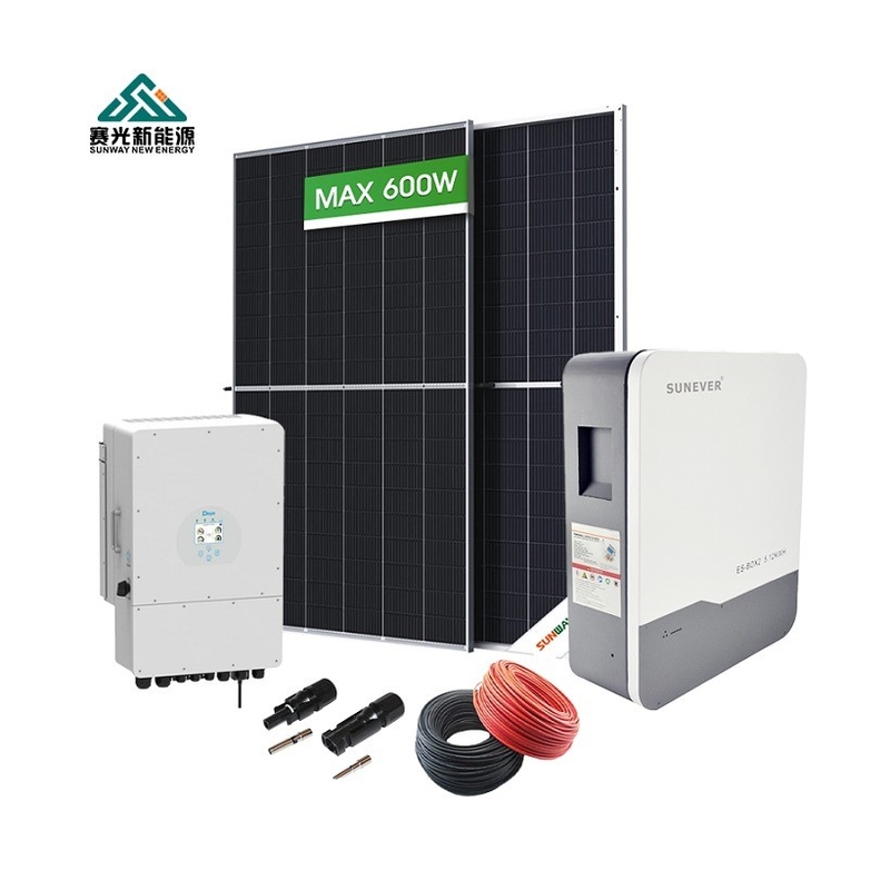 Energooszczędny typ montażu System paneli słonecznych dla domów hybrydowych 5kw 6kw 8kw 10kw 12kw