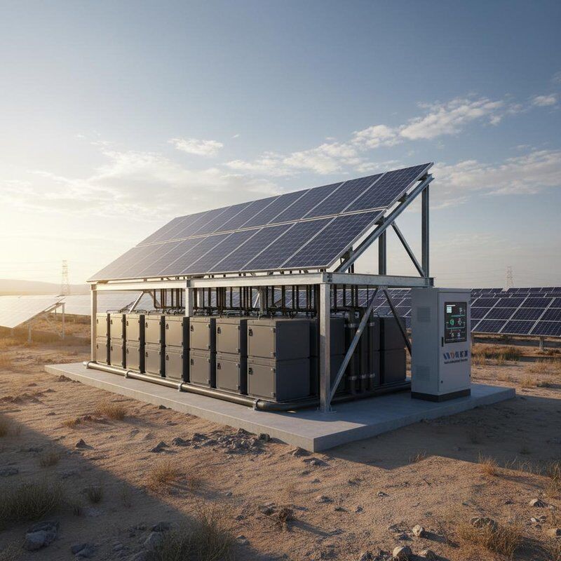 System zarządzania energią dla dużych projektów słonecznych